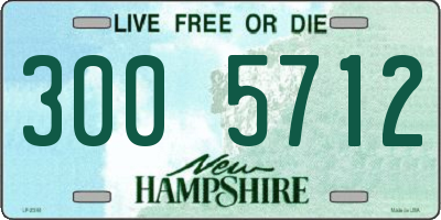NH license plate 3005712