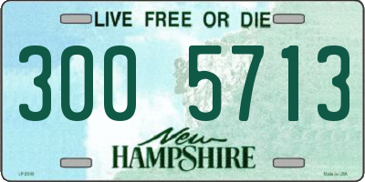 NH license plate 3005713