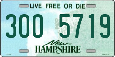 NH license plate 3005719
