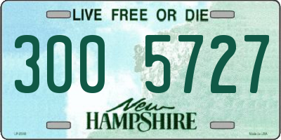 NH license plate 3005727