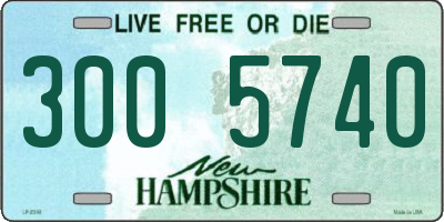 NH license plate 3005740