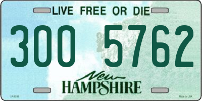 NH license plate 3005762