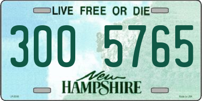 NH license plate 3005765