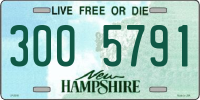 NH license plate 3005791
