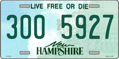 NH license plate 3005927