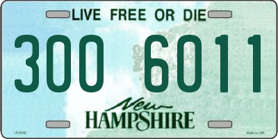 NH license plate 3006011