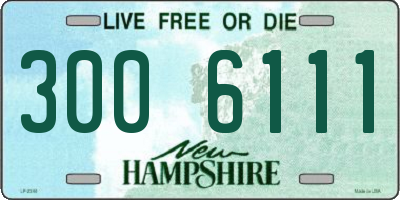 NH license plate 3006111