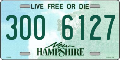 NH license plate 3006127