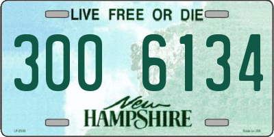 NH license plate 3006134