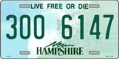 NH license plate 3006147