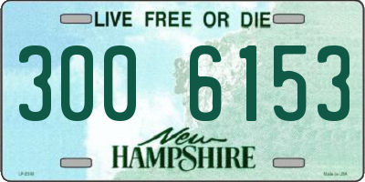 NH license plate 3006153