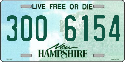 NH license plate 3006154