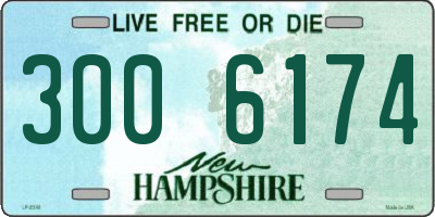 NH license plate 3006174