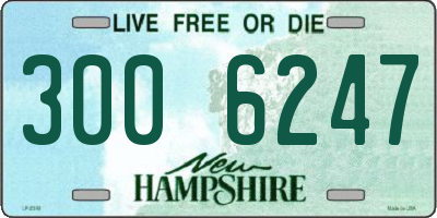 NH license plate 3006247