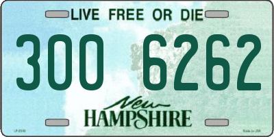 NH license plate 3006262