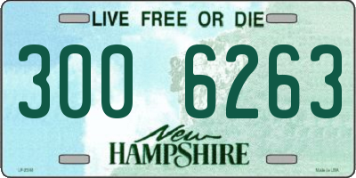 NH license plate 3006263