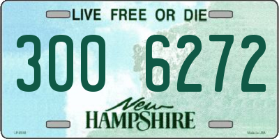 NH license plate 3006272