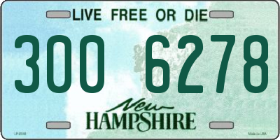 NH license plate 3006278