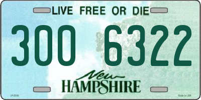 NH license plate 3006322