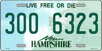 NH license plate 3006323