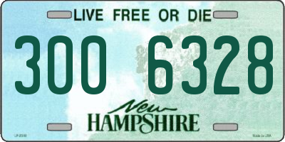 NH license plate 3006328