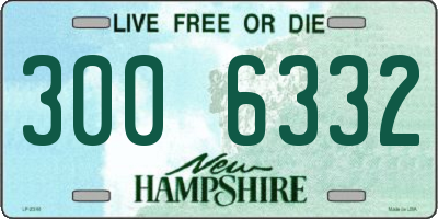 NH license plate 3006332