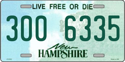 NH license plate 3006335