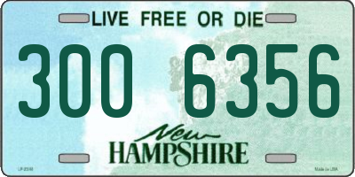 NH license plate 3006356