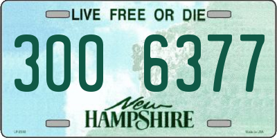 NH license plate 3006377
