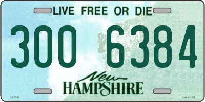 NH license plate 3006384