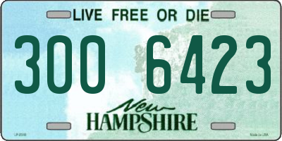 NH license plate 3006423