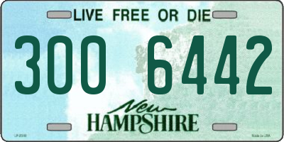 NH license plate 3006442