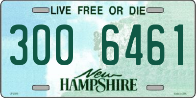 NH license plate 3006461