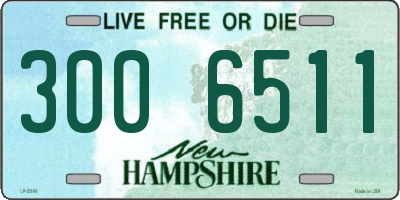 NH license plate 3006511
