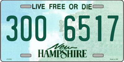 NH license plate 3006517