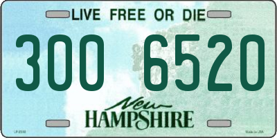 NH license plate 3006520