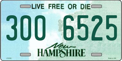 NH license plate 3006525