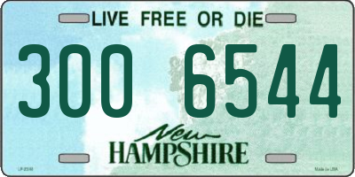 NH license plate 3006544