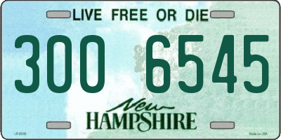NH license plate 3006545