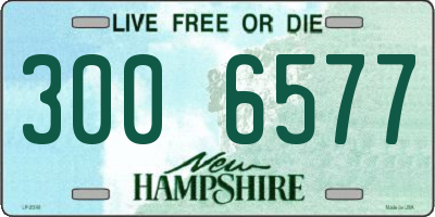 NH license plate 3006577
