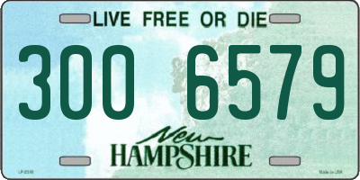 NH license plate 3006579