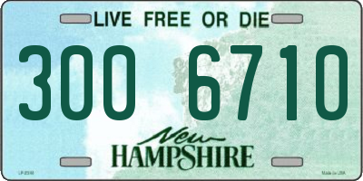 NH license plate 3006710