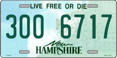 NH license plate 3006717