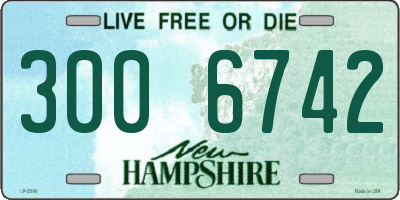 NH license plate 3006742