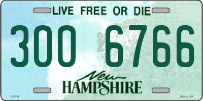 NH license plate 3006766