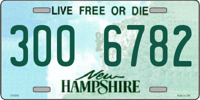 NH license plate 3006782