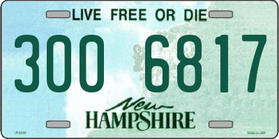 NH license plate 3006817