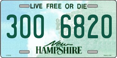 NH license plate 3006820