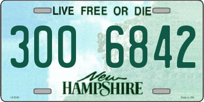 NH license plate 3006842