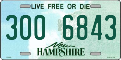 NH license plate 3006843